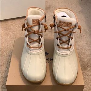 Sperry Saltwater Metallic Ivory
